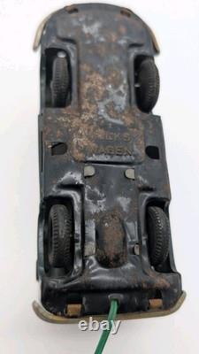 Volkswagen Police Van Japan Tin Toy Metal Friction Car Japanese Light? Vintage