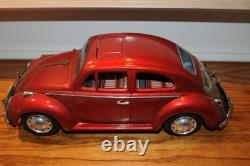 Volkswagen Sedan 4084 King Size Bandai battery operated Antique Tin Car Japan VW