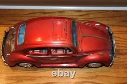 Volkswagen Sedan 4084 King Size Bandai battery operated Antique Tin Car Japan VW