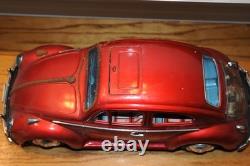 Volkswagen Sedan 4084 King Size Bandai battery operated Antique Tin Car Japan VW
