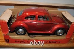 Volkswagen Sedan 4084 King Size Bandai battery operated Antique Tin Car Japan VW