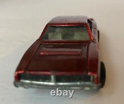 Vtg 1.64 Mattel Hot Wheelscustom Red Dodge Charger 1968 Redlinediecast Toy Car