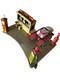 Vtg 1930s Marx ROADSIDE REST SERVICE STATION Tin Toy Marx Coupe Car