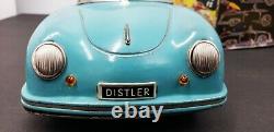 Vtg 1950's Tin Toy DISTLER Electro Matic 7500 PORSCHE 356 SPEEDSTE In Box