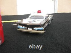 Vtg 1959 Chevrolet Impala Highway Patrol Police Car 2 Dr Rare Tin Toy Asc Japan