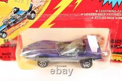 Vtg 1960's Johnny Lightning The Challengers Purple Spoiler Blister Pack Carded