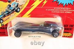 Vtg 1960's Johnny Lightning The Challengers Stiletto Blue Blister Pack Carded