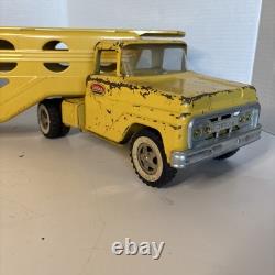 Vtg 1960's Tonka Motor Transport Tonka Toys Car Hauler Transport Pressed Steel