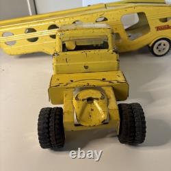 Vtg 1960's Tonka Motor Transport Tonka Toys Car Hauler Transport Pressed Steel