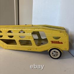 Vtg 1960's Tonka Motor Transport Tonka Toys Car Hauler Transport Pressed Steel