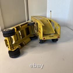 Vtg 1960's Tonka Motor Transport Tonka Toys Car Hauler Transport Pressed Steel