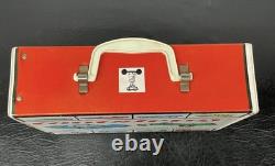 Vtg 1968 Tootsie Toy Carrying Case Holder with30 Die Cast Metal Car Truck