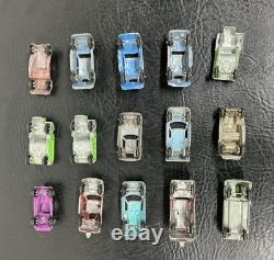 Vtg 1968 Tootsie Toy Carrying Case Holder with30 Die Cast Metal Car Truck