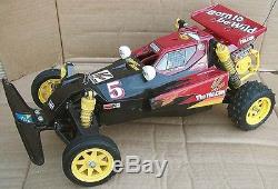 Vtg. 1980s TAMIYA The FALCON Off-Road BUGGY RC CAR 1/10 Scale Model Toy