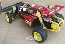 Vtg. 1980s TAMIYA The FALCON Off-Road BUGGY RC CAR 1/10 Scale Model Toy