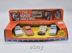 Vtg 1981 ERTL Dukes Of Hazzard Toy Cars TV 1/64 Die Cast 4 pack Set Orig Box
