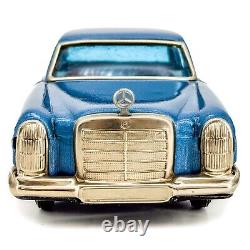 Vtg 50's Mercedes Benz 250 Tin Friction Promo Car Bandai Toys Gift Man Cave MINT