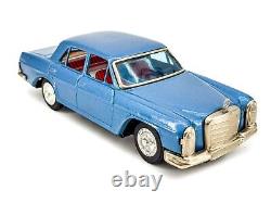 Vtg 50's Mercedes Benz 250 Tin Friction Promo Car Bandai Toys Gift Man Cave MINT