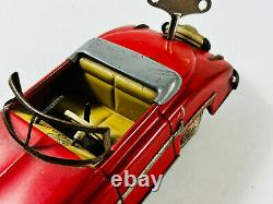 Vtg DISTLER-PACKARD tin car toy wind up Schuco Germany US Area with KEY repair