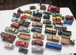 Vtg Dinky Toy Diecast Job Lot Collection Early Cars Tractor Vehicles