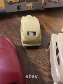 Vtg Dinky Toys 40e/153 1948 Trade Box Of 6 Standard Vanguard Saloons Cars #50094