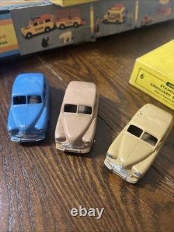 Vtg Dinky Toys 40e/153 1948 Trade Box Of 6 Standard Vanguard Saloons Cars #50094