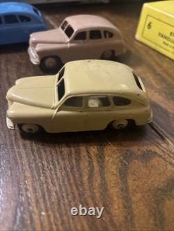 Vtg Dinky Toys 40e/153 1948 Trade Box Of 6 Standard Vanguard Saloons Cars #50094