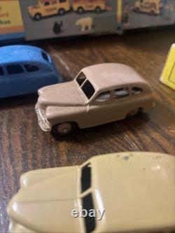 Vtg Dinky Toys 40e/153 1948 Trade Box Of 6 Standard Vanguard Saloons Cars #50094