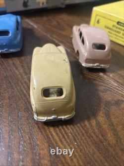 Vtg Dinky Toys 40e/153 1948 Trade Box Of 6 Standard Vanguard Saloons Cars #50094