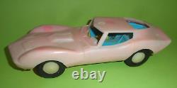 Vtg GREEK TOYS CORVETTE SPORT PLASTIC CAR with DRIVER GREECE 1970's RARE