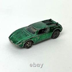 Vtg Hot Wheels Redline 1970 AMX / 2 Shiny Green Mattel Inc USA Toy Car Vehicle