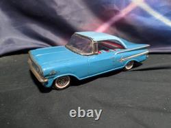 Vtg Japan Alps 1960 Chevrolet Impala SS Coupe Friction tin Toy Car Metal 1959