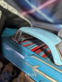 Vtg Japan Alps 1960 Chevrolet Impala SS Coupe Friction tin Toy Car Metal 1959