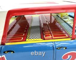 Vtg Japan Friction 1963 Ford Galaxie Speed King Race Car / Mitake Toys Tin Litho