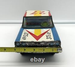 Vtg Japan Friction 1963 Ford Galaxie Speed King Race Car / Mitake Toys Tin Litho