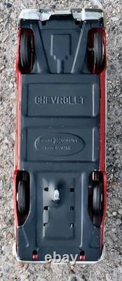 Vtg Japan Japanese Bandai Chevrolet Red Impala SS Chevy Tin Toy Friction Car