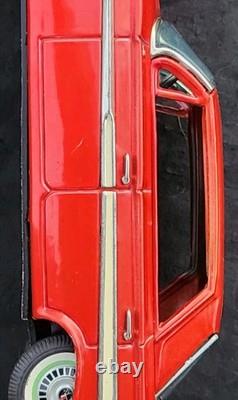 Vtg Japan Japanese Bandai Chevrolet Red Impala SS Chevy Tin Toy Friction Car Vtg Japan Japanese Bandai Chevrolet Red Impala SS Chevy Tin Toy Friction Car