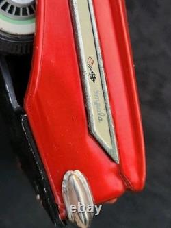Vtg Japan Japanese Bandai Chevrolet Red Impala SS Chevy Tin Toy Friction Car
