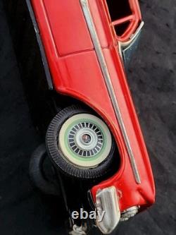 Vtg Japan Japanese Bandai Chevrolet Red Impala SS Chevy Tin Toy Friction Car