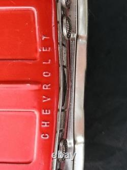 Vtg Japan Japanese Bandai Chevrolet Red Impala SS Chevy Tin Toy Friction Car