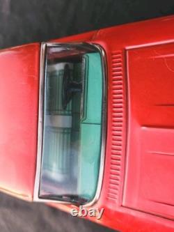 Vtg Japan Japanese Bandai Chevrolet Red Impala SS Chevy Tin Toy Friction Car