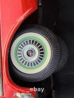 Vtg Japan Japanese Bandai Chevrolet Red Impala SS Chevy Tin Toy Friction Car