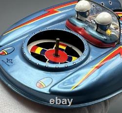 Vtg Japan Tin Friction Air Force Flying Jeep Hovercraft / DAIYA Terai Toys Co