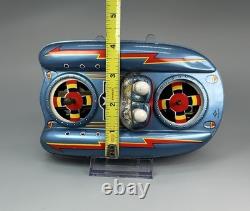 Vtg Japan Tin Friction Air Force Flying Jeep Hovercraft / DAIYA Terai Toys Co