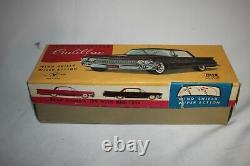 Vtg Japan YONEZAWA CADILLAC FRICTION CAR ORIG/BOX Tin Litho Toy Car Minty