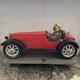 Vtg Large Fiberglass-Plastic-Resin Bugatti Speedway Roadster Car WithDriver 23in L