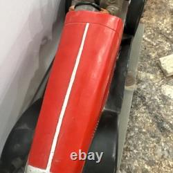 Vtg Large Fiberglass-Plastic-Resin Bugatti Speedway Roadster Car WithDriver 23in L