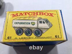 Vtg Matchbox Lesney toy car Alvis Stalwart No. 61 BP exploration truck Excellent