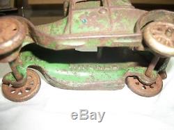 Vtg. ORIGINAL 1928 ARCADE #116 CAST IRON CAR MODEL A FORD COUPE withRUMBLE SEAT