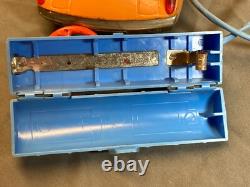 Vtg Orange Bandai Porsche 914 Battery Power Remote Controlled Toy Tin Car Rare